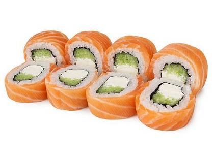 Philadelphia with salmon