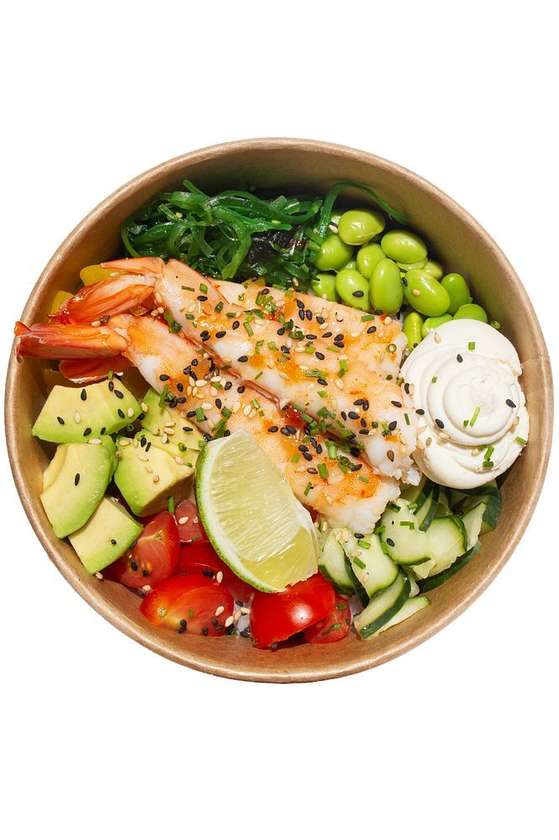 Shrimp Poke Bowl with Avocado