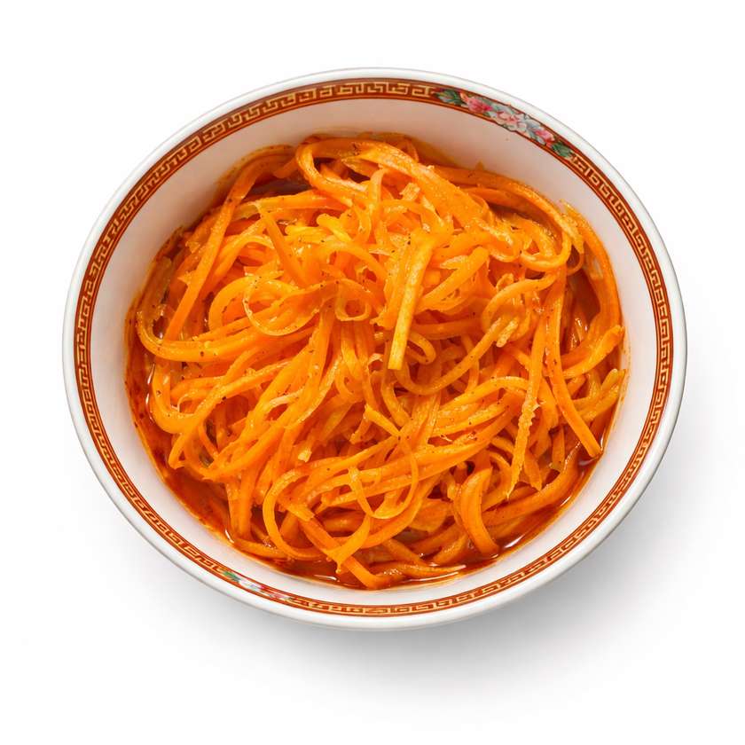 Spicy Korean Carrot Salad (Vegetables, Vegan)