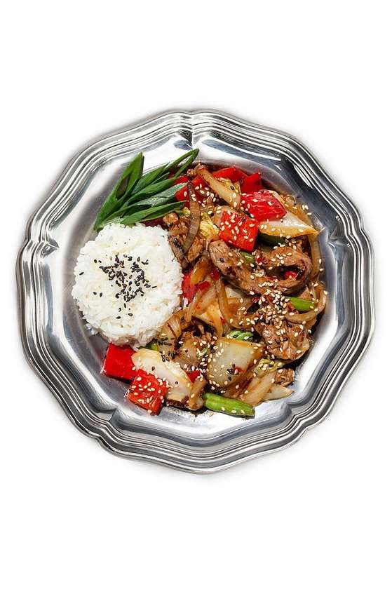 Beef in Oyster Sauce with Rice (Wok)