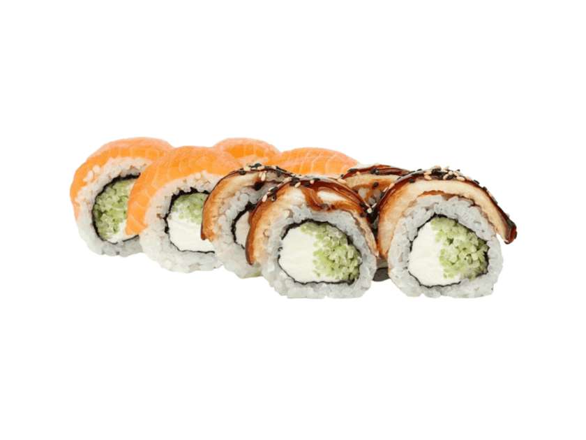 Mix philadelphia unagi & salmon