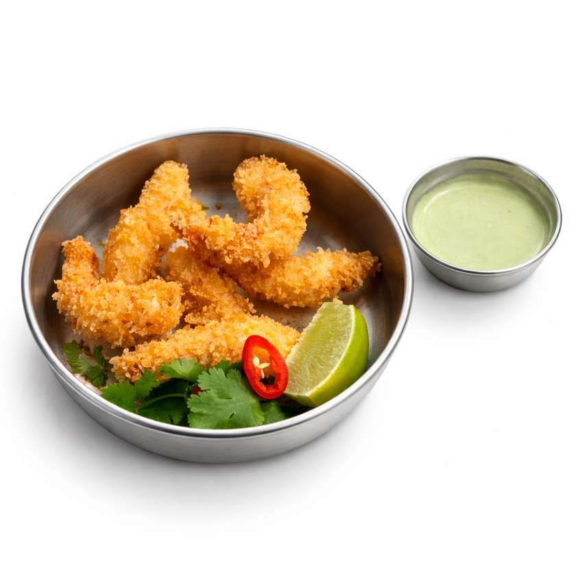 Crispy Shrimp with Wasabi Mayo (Tempura)