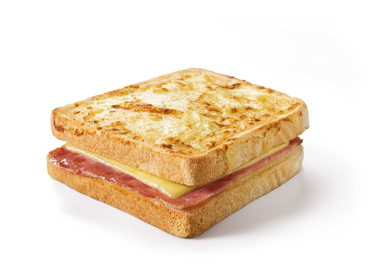 French sandwich with ham and cheese