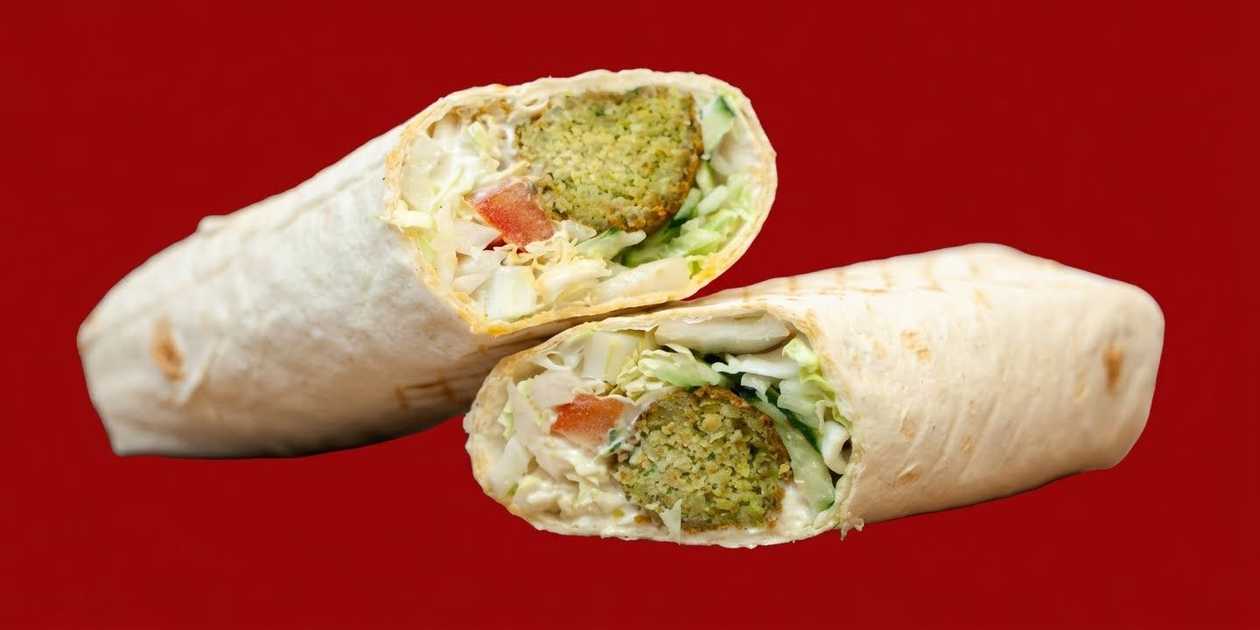 Vegetariškas kebabas lavaše
