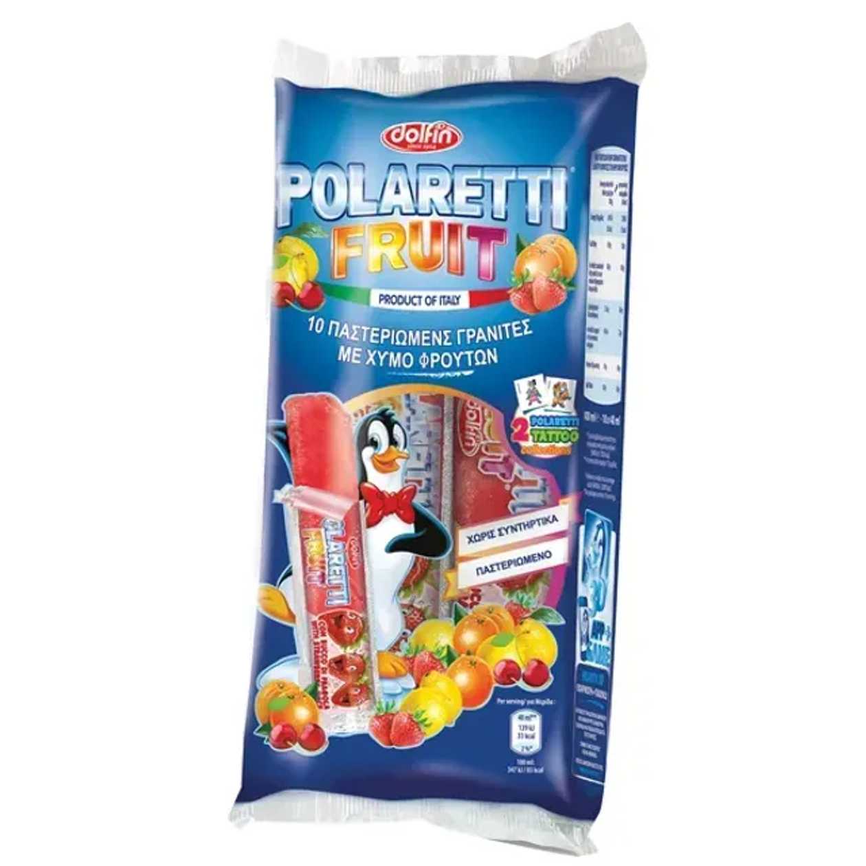 Polaretti Fruit Ice Lollies 10x40ml