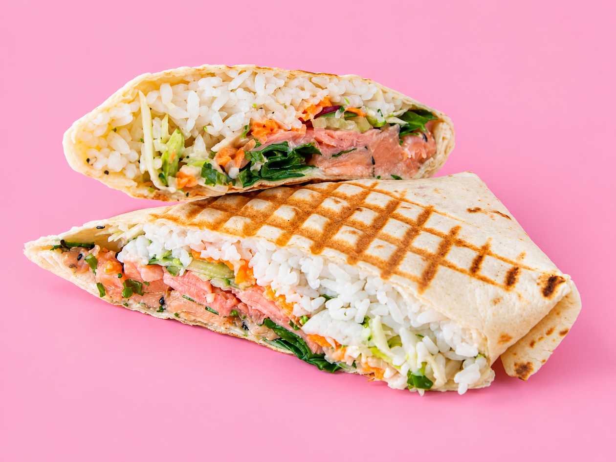 Lõhe wakame wrap