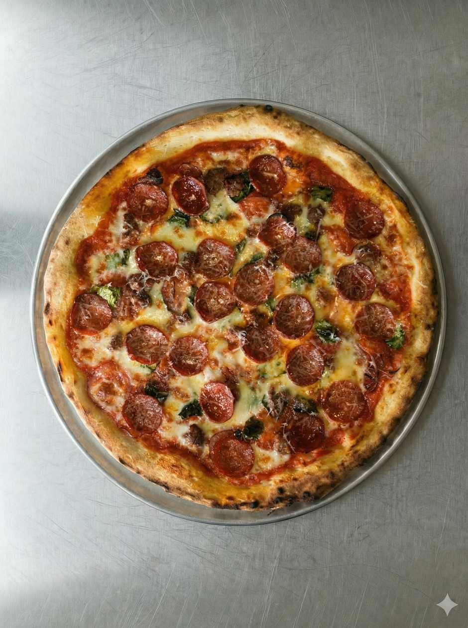 Lisbon-New York Pizza (Meatball, Pepperoni & Chouriço)