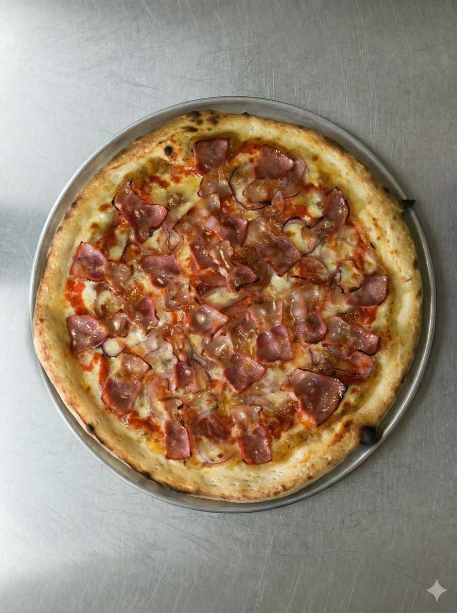Santa Ananás Hawaiian Pizza (Ananás & Bacon)