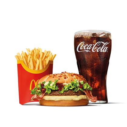 Cheese King s grilovaným hermelínom a brusnicovou omáčkou veľké McMenu