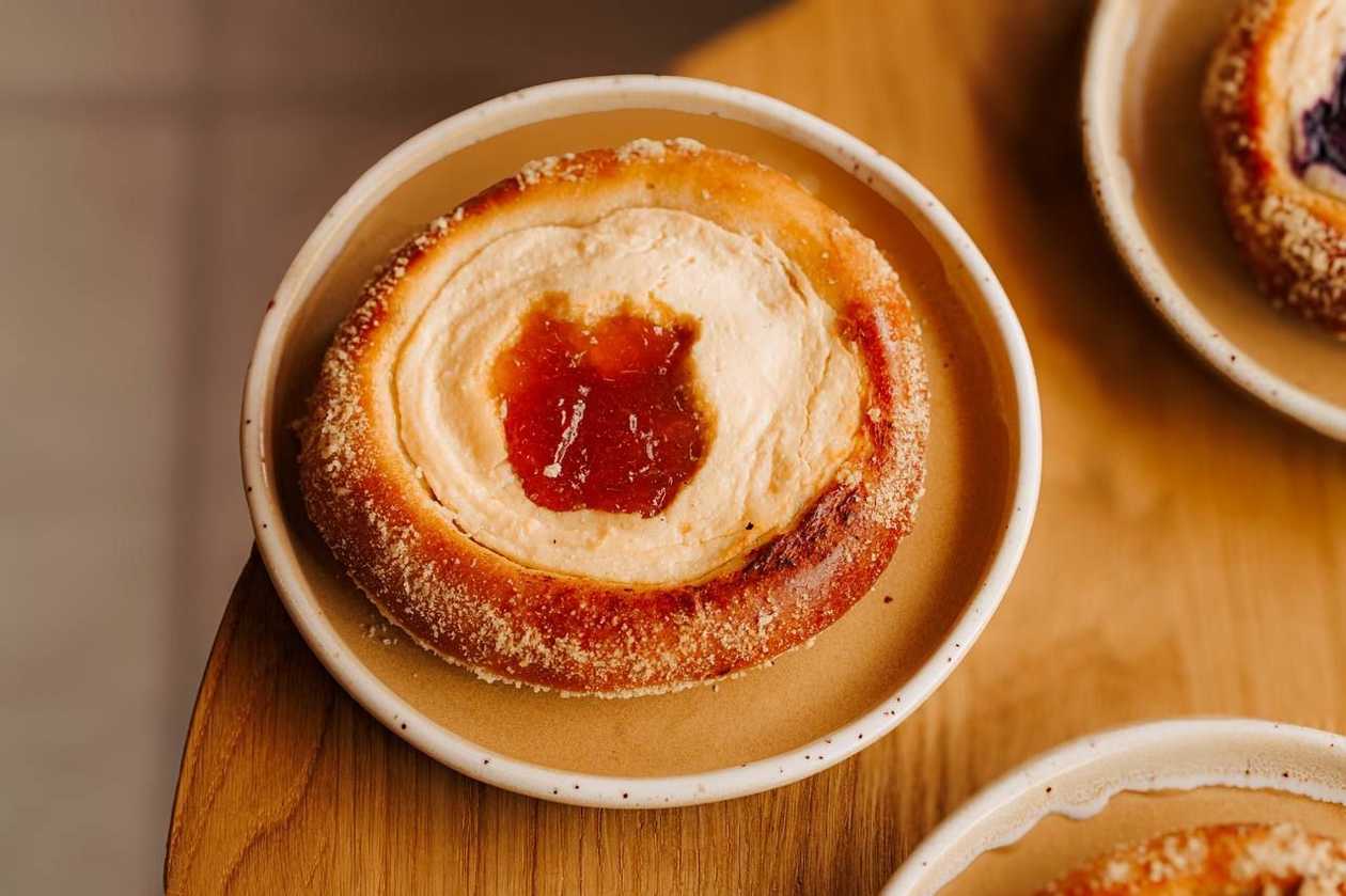 Sweet curd cheese knot pastry (vatruška)