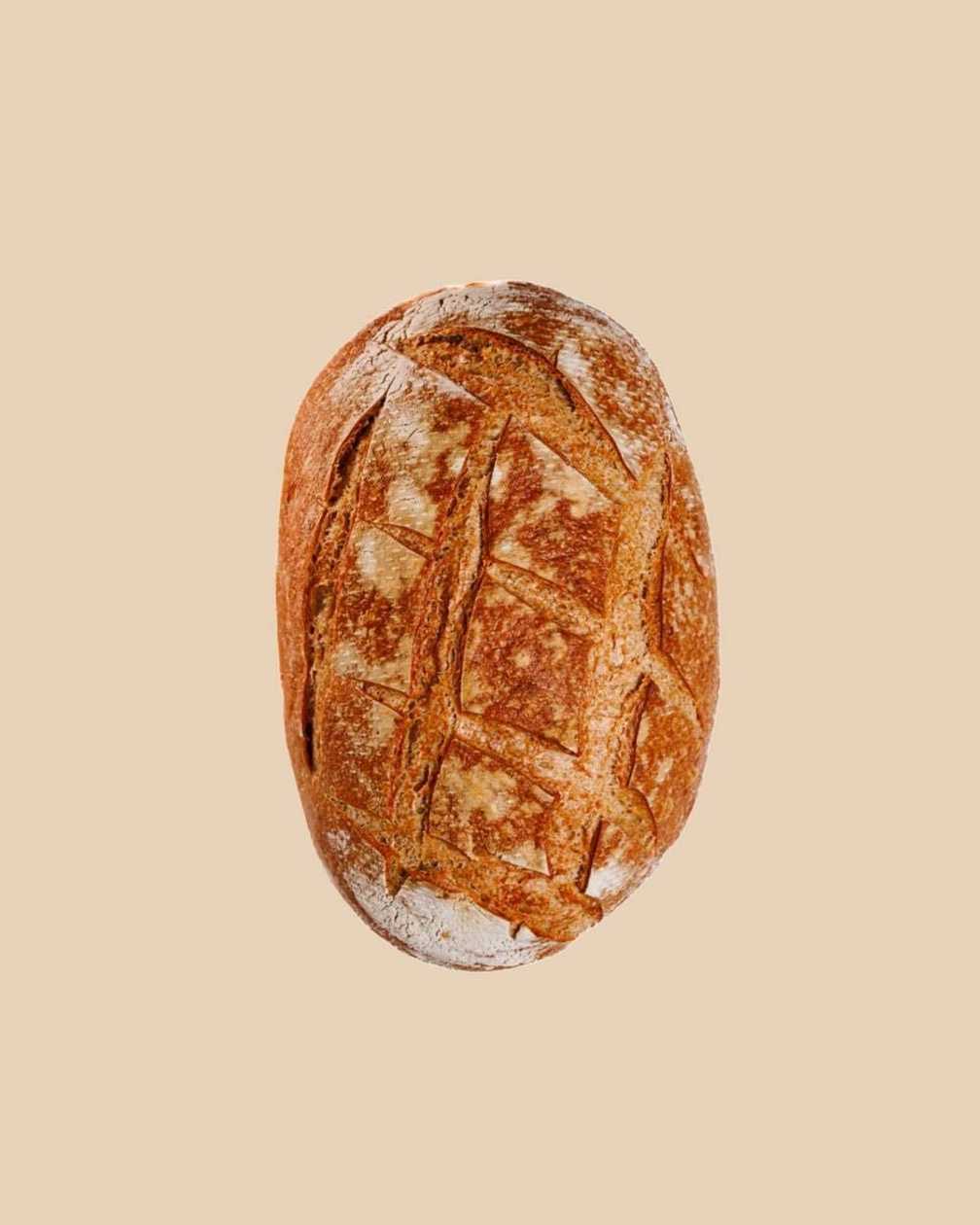 Stone-milled whole grain bread