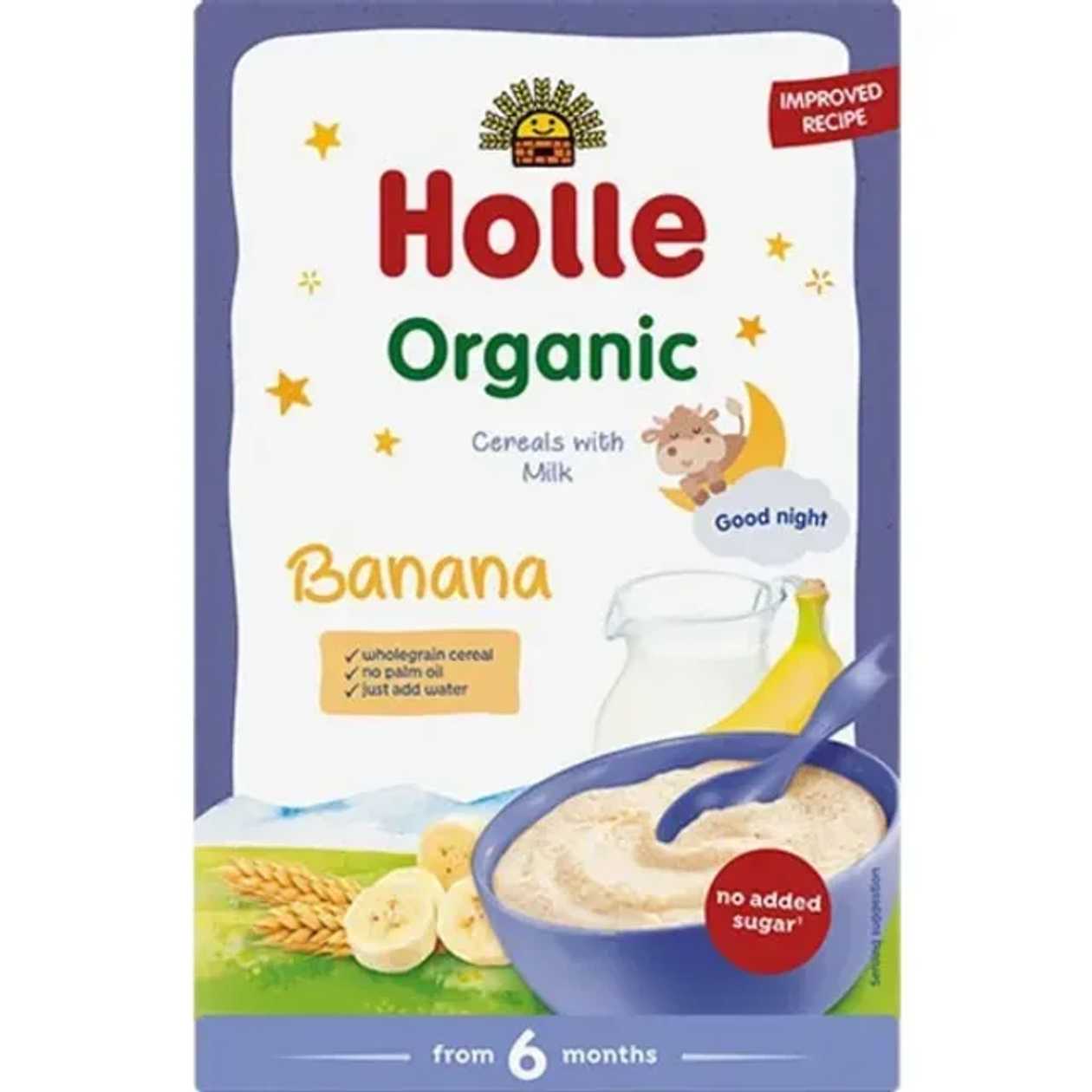 Holle Organic Cereals With Milk Banana 250g