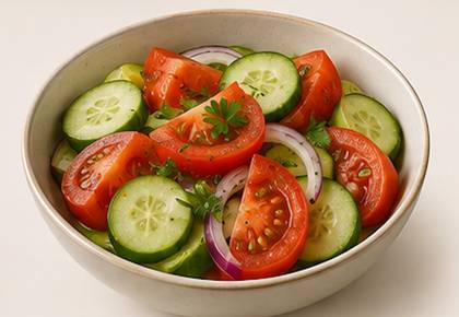 salata de rosii si castraveti