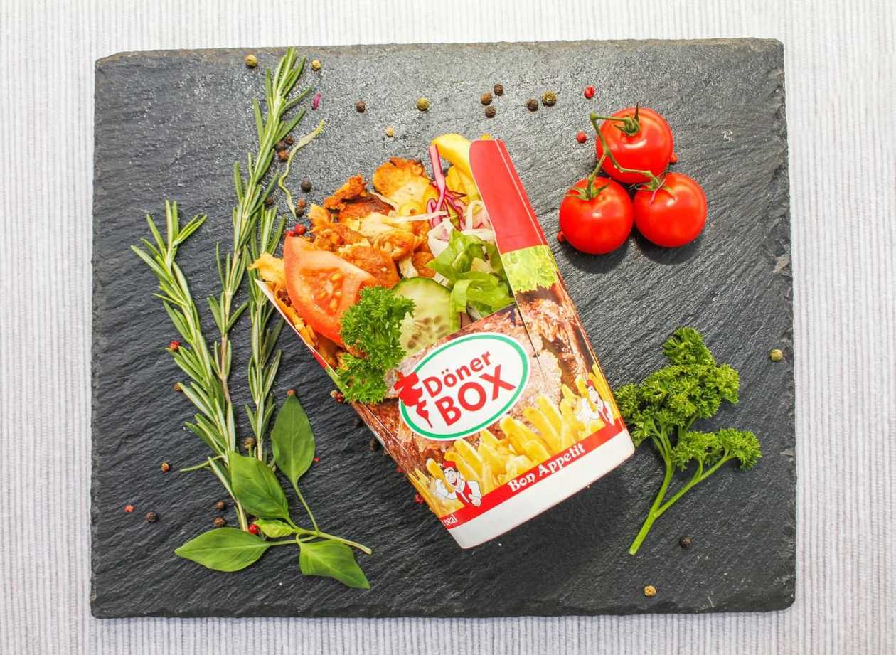 Kebab Box with chips